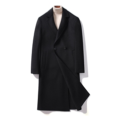 LCZ1905秋冬2023年男士毛呢大衣全羊毛呢子双面尼长款风衣P600，男装毛呢大衣，电商B360