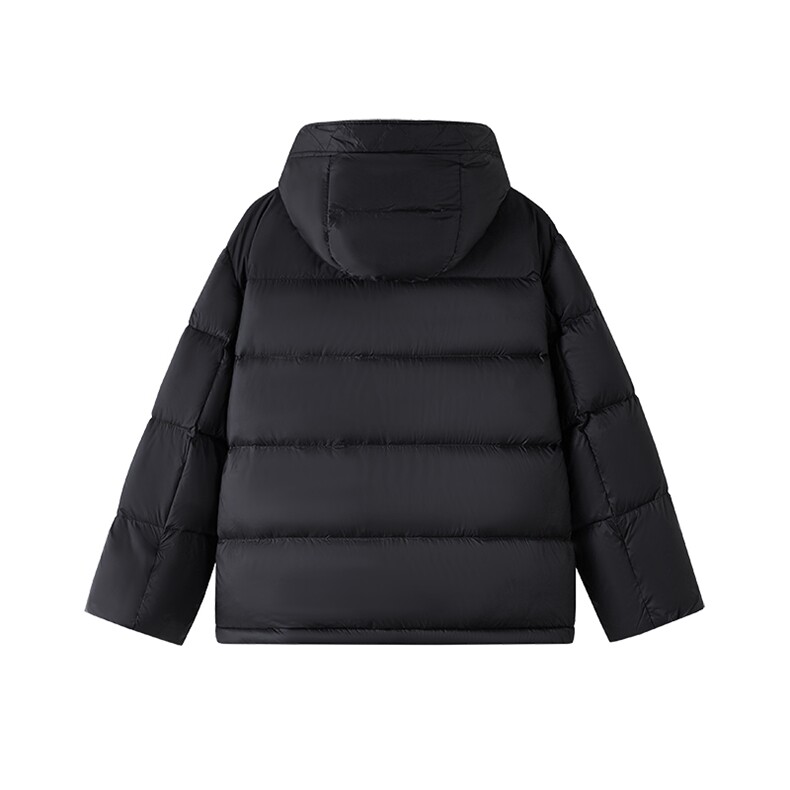 90%绒新标有报告连帽撞色韩版宽松羽绒服外套上衣Y990/370,男装羽绒服,星座202