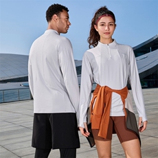 新款纯色运动长袖时尚舒适，女装衬衫，宏恒