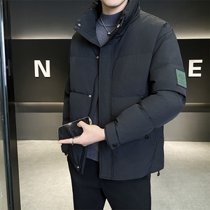 新款男士小立领羽绒服夹克加厚防寒309B-3-81066-P190图片
