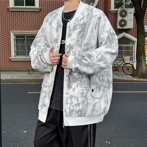 JK5063/P65秋装新款不起球不掉色卫衣男夹克棒球服宽松大码外套图片