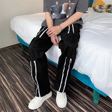 高街vibe风工装裤男ins潮牌嘻哈宽松直筒美式休闲长裤K07089-P40，男装休闲裤，星座308B-1