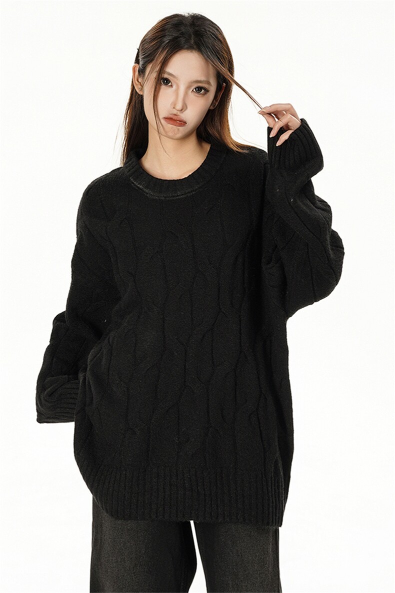 特批新款女模绵羊绒高品质花纹圆领毛衣针织衫A268-M503特批50,男装针织衫/毛衣,电商A268
