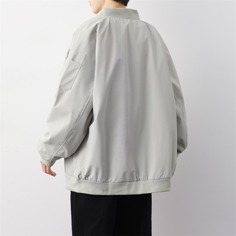 飞行员夹克男士棒球服春秋宽松工装外套男JK8892-P70,男装夹克,星座210-1