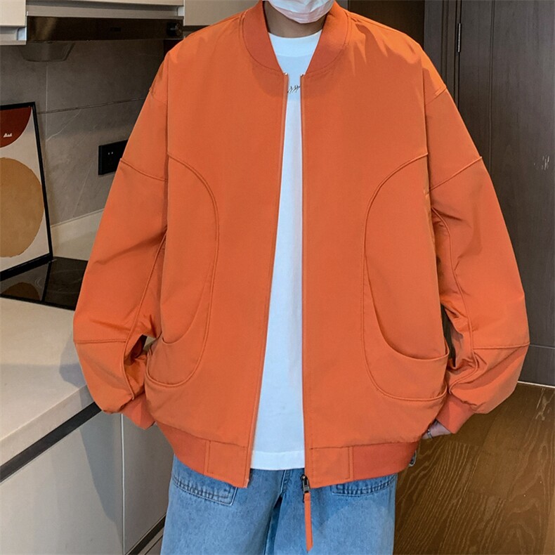 网红风大码防水棒球领冲锋衣飞行服光版二开a406jk1218特p73,男装夹克,星座309（原A406）