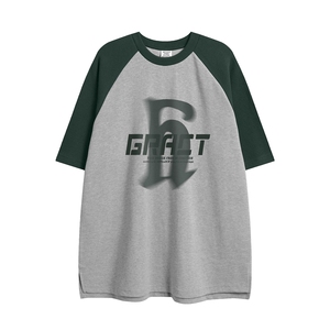 白底23新款夏季百搭时尚潮流宽松圆领短袖T恤DT365P45控68图片