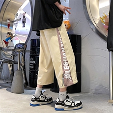 2023夏季新款港风外景大码工装抽绳七分裤M-5XHK22138-P35，男装休闲裤，电商A022