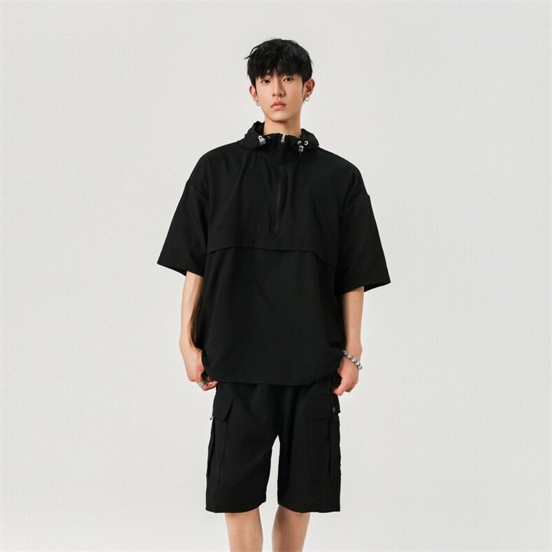 运动套装男士夏季工装短袖短裤休闲搭配两件套A406 TZ2876 特P68图片