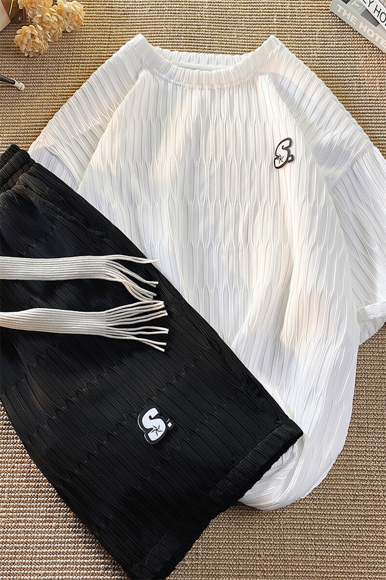 1休闲套装TZ8783P75短袖T恤男DT8781P35短裤男DK8782P40大码M-5XL,男装牛仔裤,星座226-2