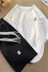 1休闲套装TZ8783P75短袖T恤男DT8781P35短裤男DK8782P40大码M-5XL图片