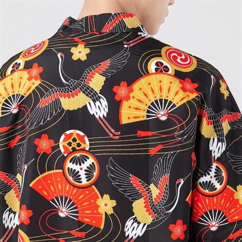 21夏 大码港风日系潮外套和服开衫薄款半袖道袍防晒衣 F12-1/P40图片