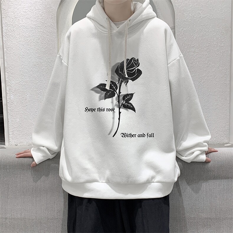 纯棉连帽卫衣男大码运动帽衫宽松薄WY2279-P35,男装卫衣,电商A040