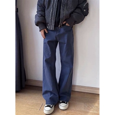 牛仔裤男春季新款修身百搭运动长裤宽松阔腿裤弯刀裤K8420，男装牛仔裤，星座1116A（原606A-3）