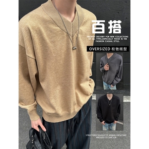 1506A/GM030/50毛衣外套慵懒风盐系叠穿羊毛衫潮1图片