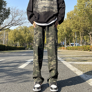 24抖音迷彩裤 高街美式潮牌工装休闲裤 kk383 特 P50图片