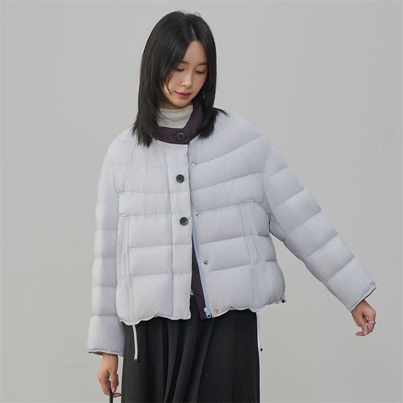 现货2025年冬季90白鸭绒休闲风羽绒服新款女,女装羽绒服,阳光伊恋