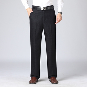 DC2305H钱塘2020-3秋季新款商务西裤休闲直筒长裤加绒加厚P47,男装西裤,钱塘207-3