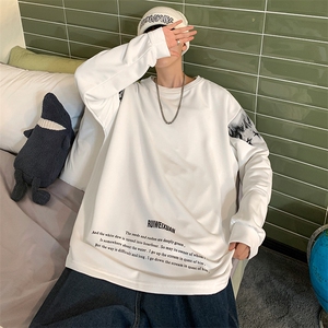7XL-M加肥加大码港风卫衣男2023春季新款慵懒风长袖胖子上衣控68图片
