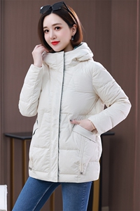 时尚连帽羽绒棉服女2025冬季新款宽松显瘦年轻妈妈加厚小棉袄外套图片