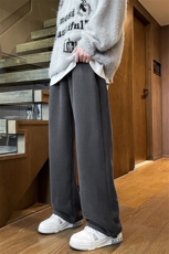8XL-M羊羔绒运动裤宽松束脚棉裤加厚保暖休闲裤卫裤K9105P58控78，男装休闲裤，电商D206-1