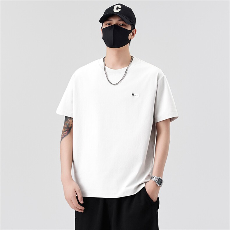男士短袖T恤夏季新款时尚百搭休闲运动圆领半袖上衣T2202-P38控69图片