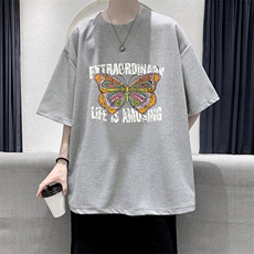 华夫格t恤男短袖男大码五分袖大皂风HT73366-P22，男装T恤，电商A040