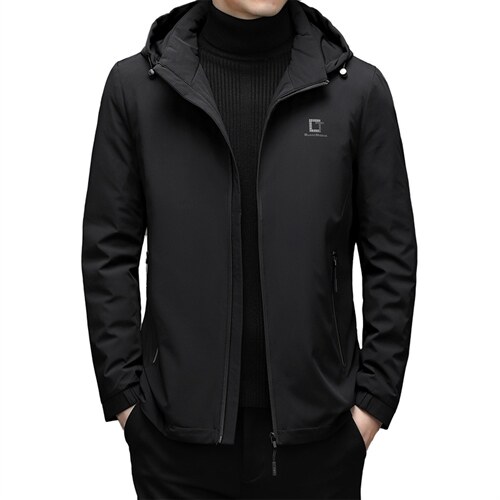 新款冬季时尚拆卸帽羽绒服男中年休闲外套中年爸爸装XXH2151-P240，男装羽绒服，电商B212（原钱塘6029）