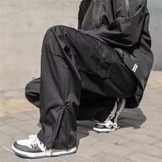 美式机能工装裤男高街潮牌冲锋裤复古设计感宽松直筒裤K2941-P37，男装工装外套，星座1008-1