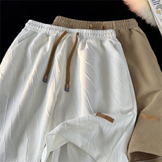 23新款美式肌理感贴标宽松短裤A316-1-k1130p35控48，男装牛仔裤，星座906（原电商a316-1）