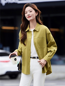 长袖衬衫2025年春季新款女装衬衣时尚洋气休闲大码百搭高级感上衣图片
