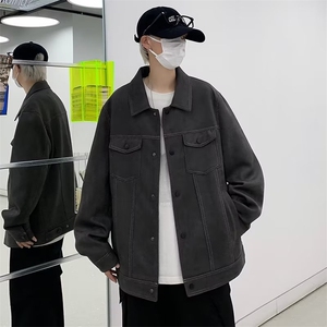 秋季麂皮绒夹克外套 XZ176 P70图片