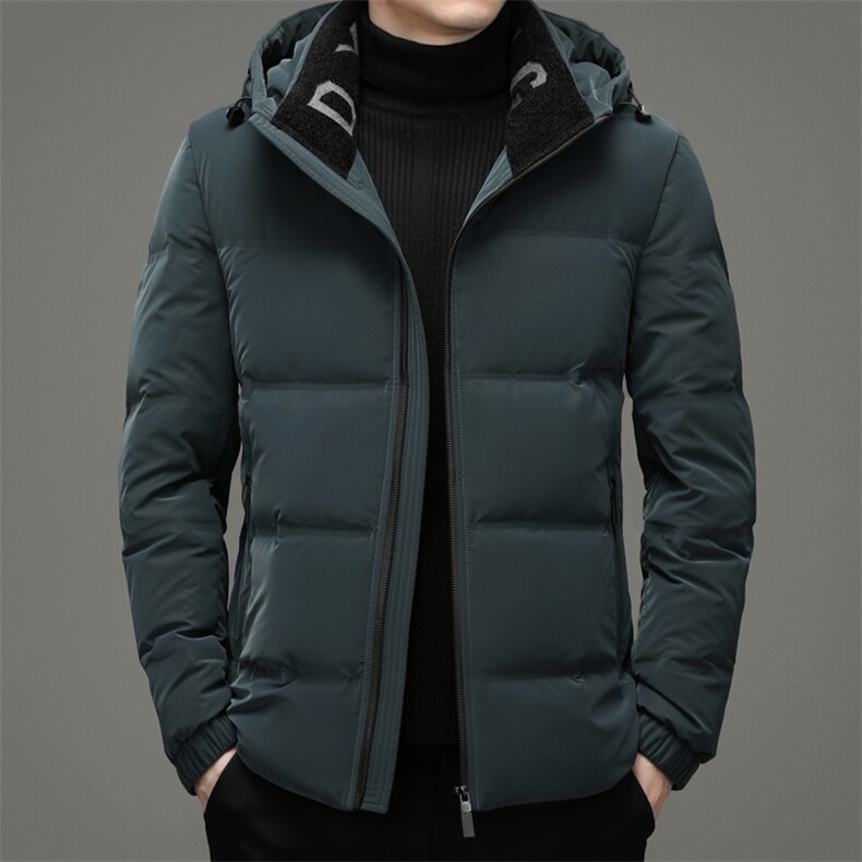 新款男士中年商务休闲羽绒服可拆卸袖当马甲穿连帽厚款保暖外套,男装羽绒服,电商B212（原钱塘6029）