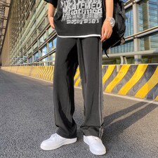 排扣裤子男士夏季薄款宽松直筒阔腿篮球休闲韩版潮流卫裤2242-p38,男装休闲裤,星座1008-1