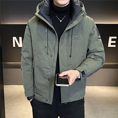 6805-M-3XL-P215标50绒店主风冬季男士工装连帽休闲羽绒服外套，男装羽绒服，电商B255
