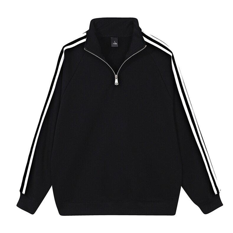 加绒奥粒绒重磅500克足POLO领拉链圆领卫衣外套RH143JR-P55,男装Polo衫,星座610B-1