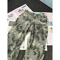 复古小众牛仔裤男春秋新款高街设计感痞帅直筒微喇裤LK11600-P42，男装牛仔裤，星座1008