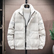 现货仓库桥园路2号主推差价大冬季立领修身学生羽绒服男R9007P100，男装羽绒服，星座301D-5(原星座1415）