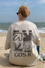 已注册/夏季外景纯棉新款港风宽松短袖T恤男潮休闲体恤DT9689/P25，男装T恤，电商B316