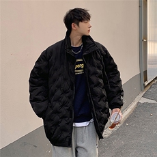 定制面料棉衣男港风半高领棉服男外套男8707P125控168，男装棉衣，星座226-1
