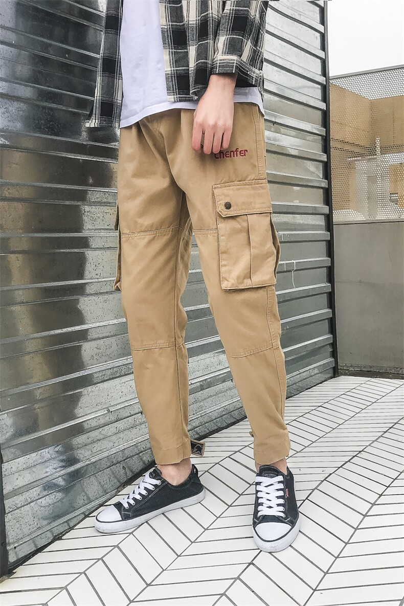 19春夏男新款港风收脚裤子714-3fv,男装休闲裤,星座1404-3