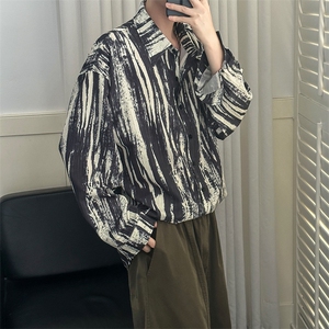 初秋现货印花衬衣男潮牌时尚衬衫A351-AC25616-特批p55控108图片