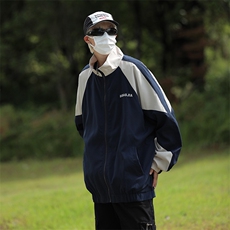 美式复古棒球服外套男士2024春秋季新款潮牌夹克上衣W7828-P48，男装夹克，星座512-3