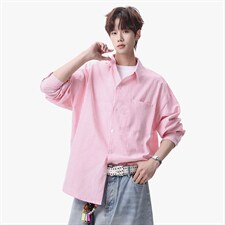 衬衫男春季新款港风宽松大码条纹长袖衬衣CS801-特P29，男装衬衫，星座214-3