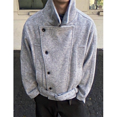 双排扣腰带外套男cleanfit设计感宽松百搭立领大衣男JB1052，女装短外套，星座1116A（原606A-3）