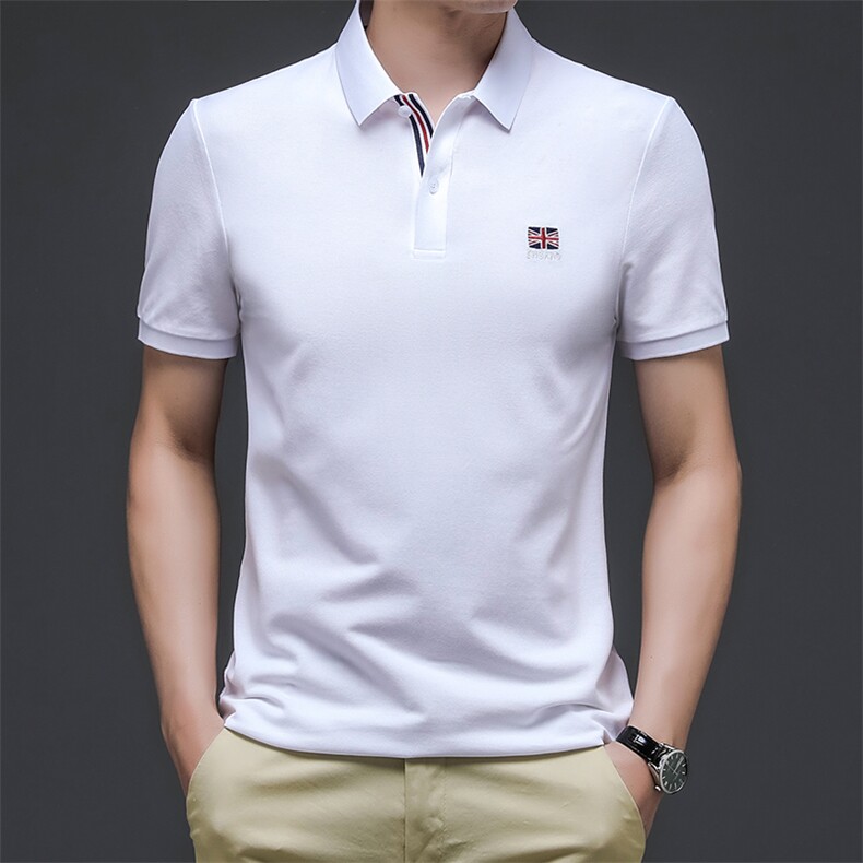 C8858重磅珠地精品欧货品质男士短袖T恤POLO衫主推P60图片