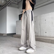 休闲裤男士韩版潮流高街帅百搭2024夏季新款ins拼色长裤K5390-P40，男装休闲裤，星座412-2