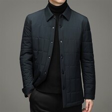 新款冬季加厚休闲棉衣中老年夹克男装爸爸装棉服HM6623-P175，男装棉衣，电商B212（原钱塘6029）