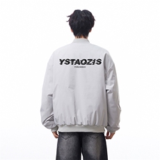 白底抖音直播带货得物高品质棒球领飞行夹克棉衣M1356P88，男装夹克，电商C408-1(原B339-1)