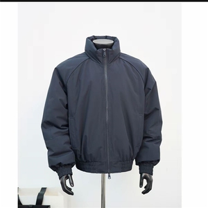 网图 双拉链三防立领棉服男飞行夹克冬季宽松保暖棉衣 D500 特P65图片