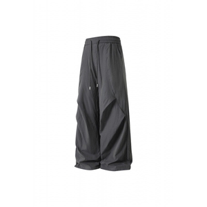 夏季新款美式高街褶皱设计冰丝宽松休闲裤B315-K25798-特p30控58图片